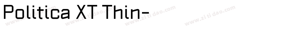 Politica XT Thin字体转换